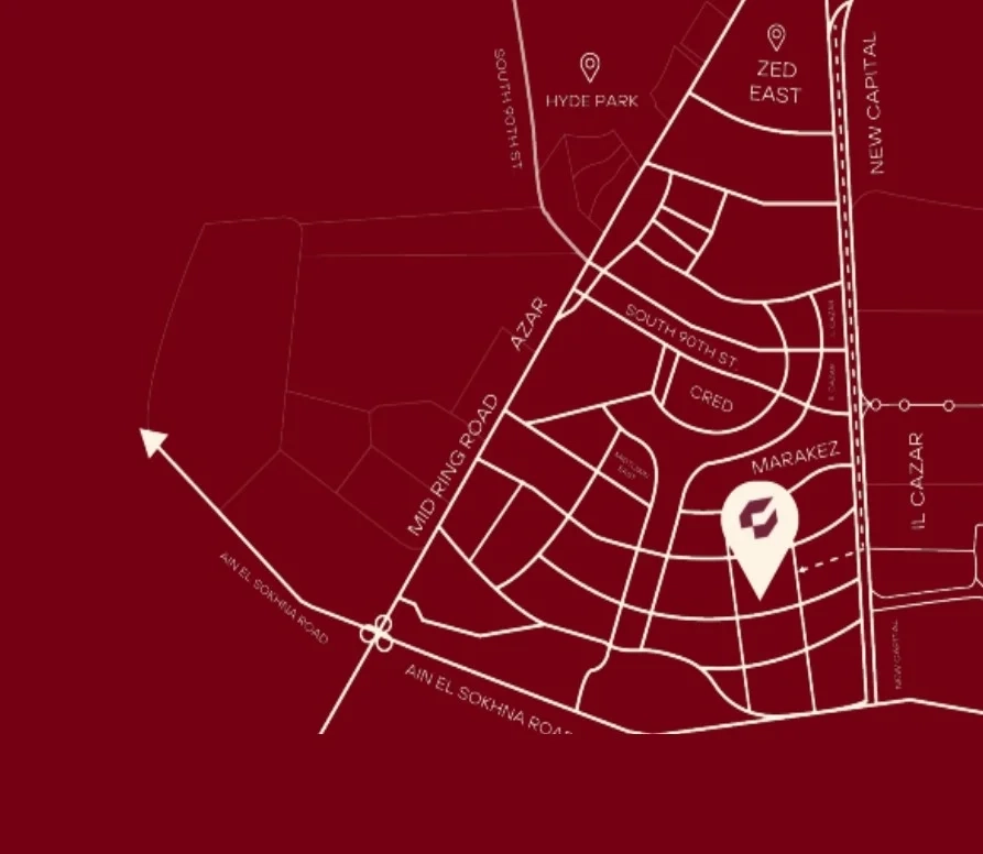 موقع كمبوند جوار التجمع السادس