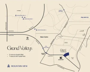 موقع كمبوند ماونتن فيو جراند فاليز العاصمة الإدارية