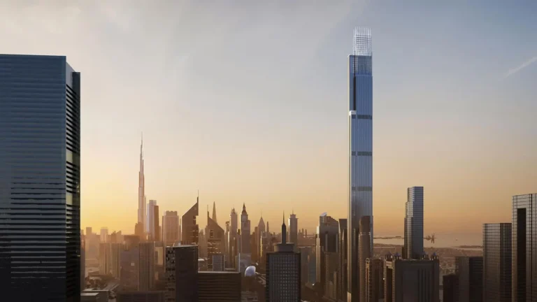 موقع برج عزيزي دبي