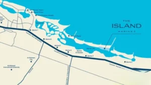 موقع قرية ذا ايلاند مارينا 5 الساحل الشمالي