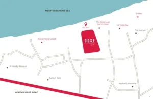 موقع قرية دوس الساحل الشمالي