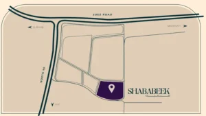 موقع كمبوند شبابيك التجمع الخامس