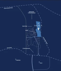 موقع كمبوند طلالة هليوبوليس الجديدة